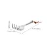 Tofficu Small Soil-Loosening Magnesium Hand Rake, Aluminum Alloy, Stable and Lightweight view 2