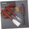 3-Piece Stainless Steel BBQ Utensil Set with Wooden Handles view 4