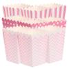 TOPPERFUN 36 Pink Paper Popcorn Boxes for Snacks and Candy view 1