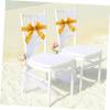 GLEAVI Wedding Chair Covers with Bows view 4
