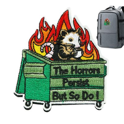 Backpack Patch, The Horrors Remain But So Do I | Funny Animal Designs for Bags & Clothing Gift Ideas for Men, Women, and Friends