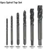 LYVQZPWLR Seiden Keychain, 6-Piece Tap Set, M3–M10, Nitrided, Spiral/Straight, Metric Threads view 3