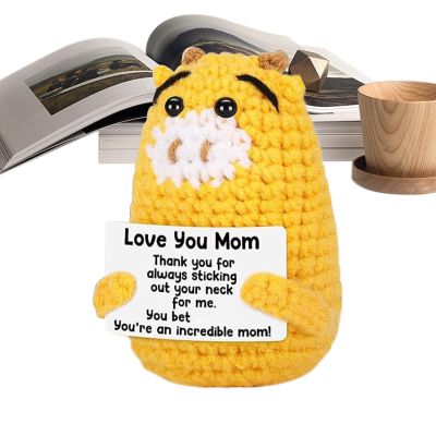 Handcrafted Positive Crochet Giraffe Ornament