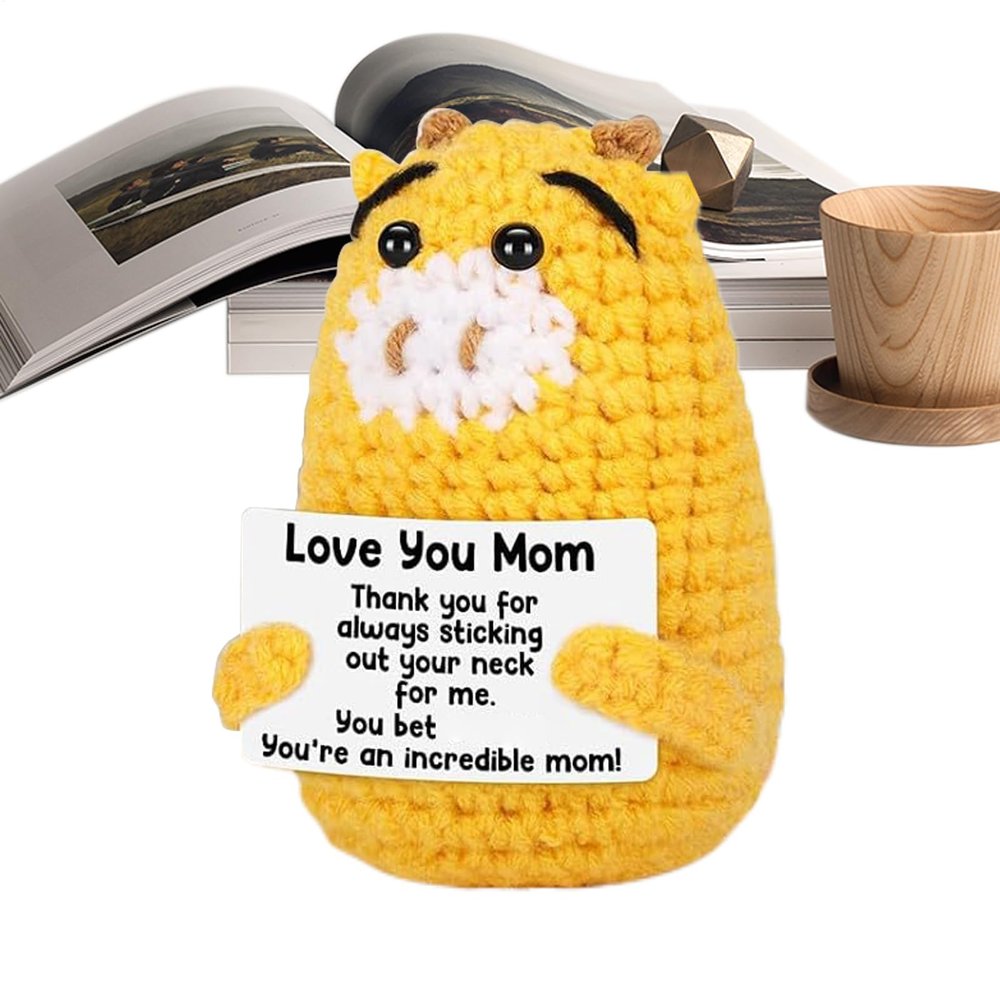 Handcrafted Positive Crochet Giraffe Ornament