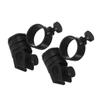 Flashlight Holders, 2-Piece ABS Black Set for Helmets, 21–28 mm view 1