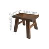 Small Step Stool, 23 cm, Rectangular, Rustic view 2