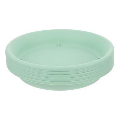 Toyvian Green PP Resin Bonsai Saucers for Flower Pots