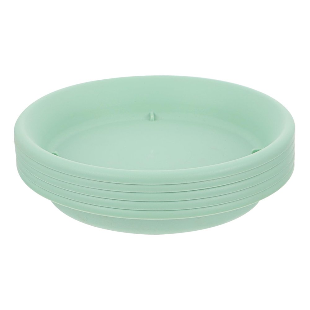 Toyvian Green PP Resin Bonsai Saucers for Flower Pots