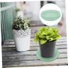 Toyvian Green PP Resin Bonsai Saucers for Flower Pots view 3