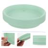 Toyvian Green PP Resin Bonsai Saucers for Flower Pots view 4