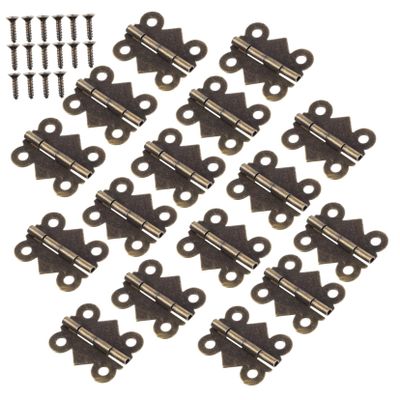 Antique Butterfly Hinges, 48-Pack, Green Iron, for Cabinets