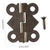Antique Butterfly Hinges, 48-Pack, Green Iron, for Cabinets view 2