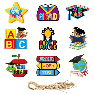 Kindergarten Graduation Tags | 9 Pack Labels for Graduation Party