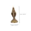 ABOOFAN 2-Piece Brass Miniature Virgin Mary Statue view 2