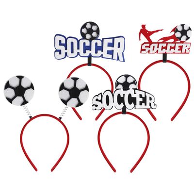 BESPORTBLE 4-Pack Soccer Headbands, Felt and Plastic