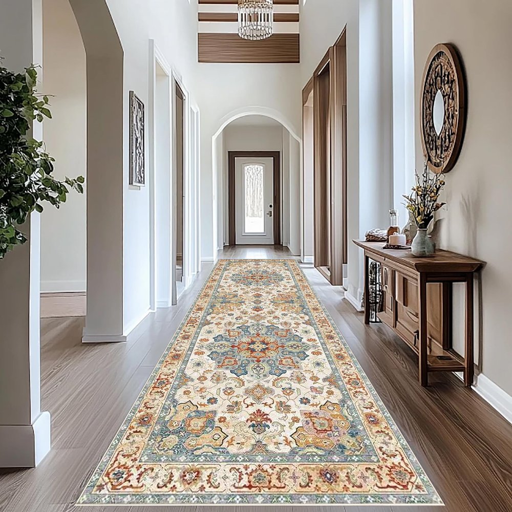 Long Non-Slip Washable Runner Rug, 40 x 250 cm