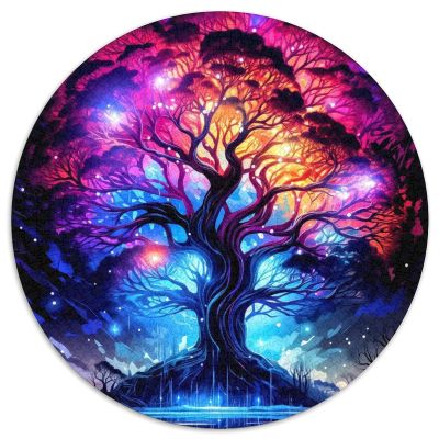 Round Tree of Life Cardboard Puzzle, 1,000 Pieces, 26.6 x 26.6 in