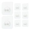 Palaufr No Damage Wall Hooks, Strong Adhesive Hooks, 8 Pack for Towel Key Organization view 1