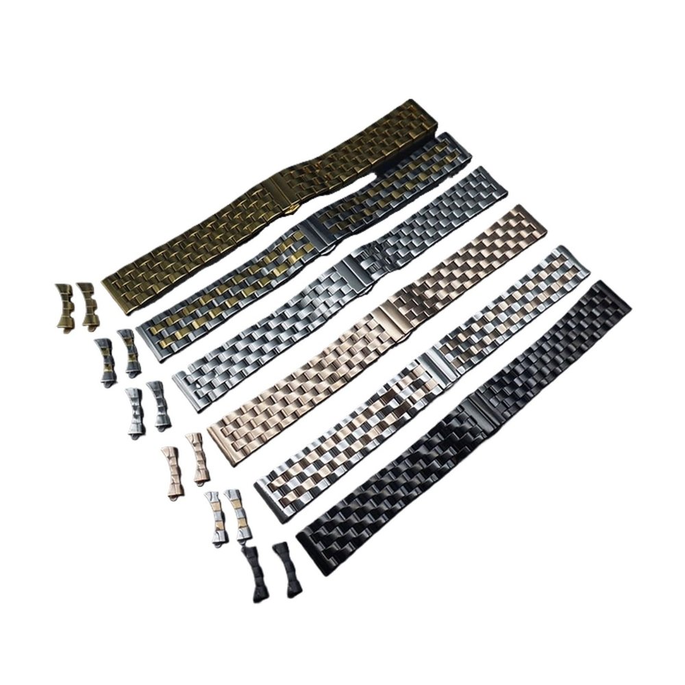 24 mm 23 mm 22 mm 21 mm 20 mm 19 mm 18 mm 16 mm 14 mm 14 mm 12 mm Premium Solid Stainless Steel Watch Band, Curved End