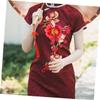 DOITOOL Colorful Flower Cheongsam Patches view 3