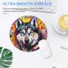 LLONGKT Graffiti Husky Gaming Mouse Pad, Round, 20.3 cm view 4