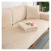 AOPEZIA Washable Flannel Sofa Cover, Beige, 45 x 45 cm Pillowcase view 1