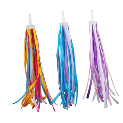 HEMOTON Bike Streamers, 3 Pairs with Tassels for Children's Bikes and Scooters