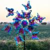 Metal Butterfly Wind Spinner with Chimes, 53.15 x 15.75 in view 2