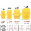 10-Pack Flat Fan Spray Nozzles, 65°–110°, Plastic, 1/8"–1/2" view 3