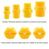 10-Pack Flat Fan Spray Nozzles, 65°–110°, Plastic, 1/8"–1/2" view 4