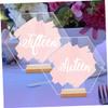 ULTECHNOVO 20-Piece Hexagon Table Number Cards view 2
