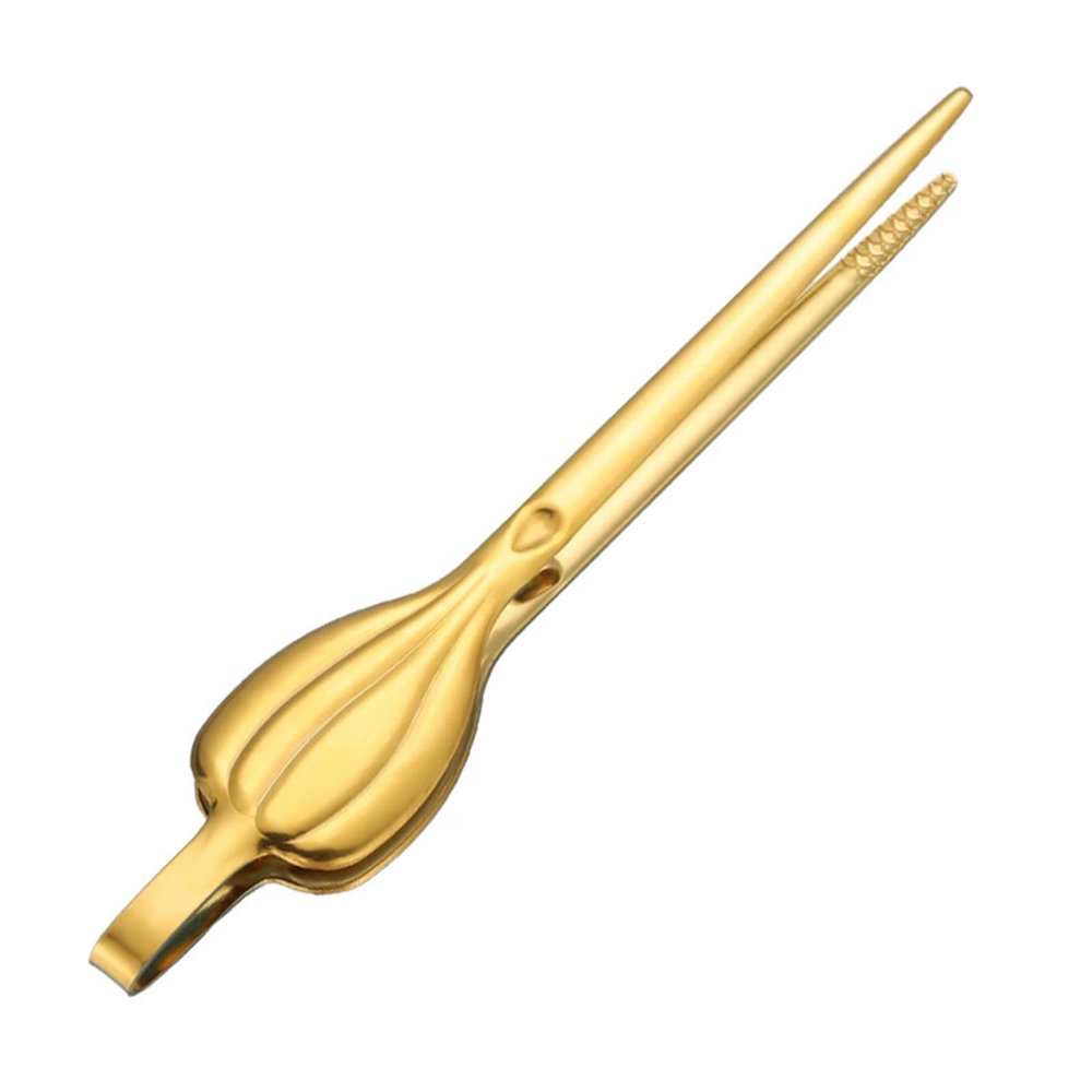 LYVQZPWLR LYVQZPWLRE Stainless Steel Kitchen Tongs, Food Clip, Grill Clip, Bread Tongs, Meat Clip (Gold)