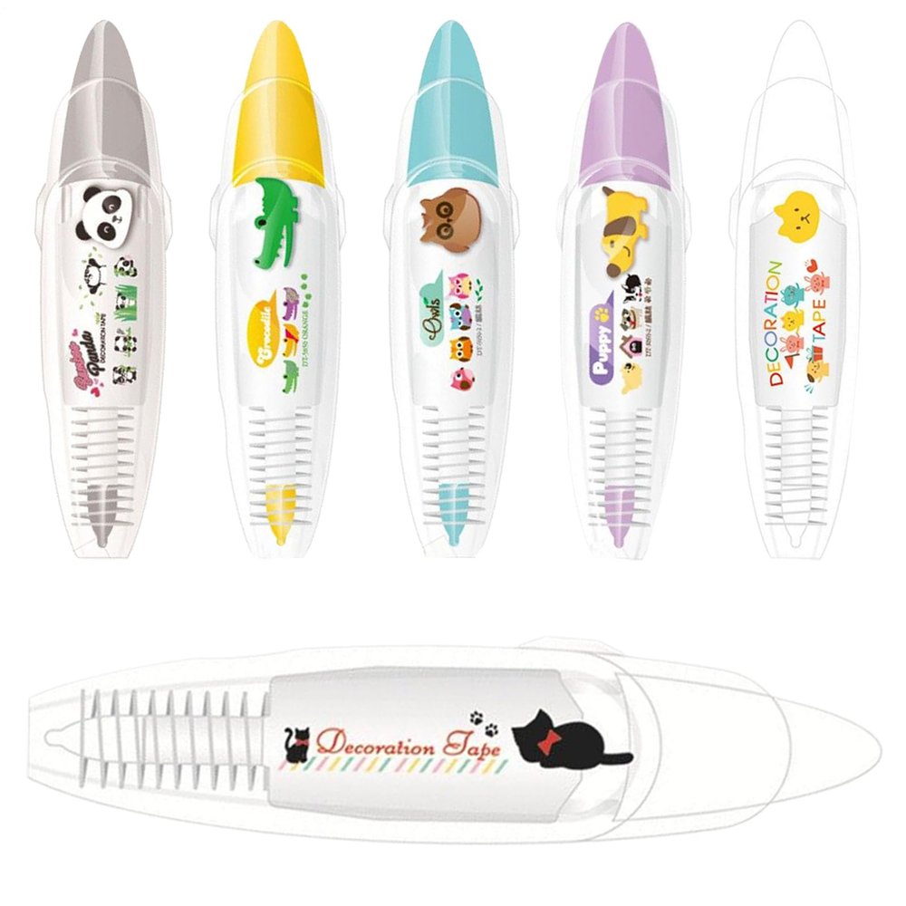 Push-Button Decorative Marker for Writing and Drawing