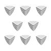 Metal Iron Corner Brackets, Sturdy Three-Sided Sector Guards for Wood Furniture and DIY Projects view 1