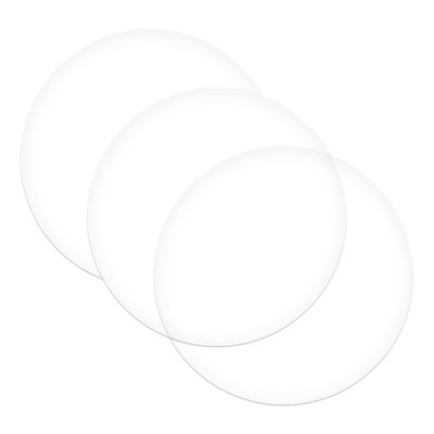CHILDWEET 3-Pack Transparent Round Acrylic Discs, High Transparency for Crafts, Decorations, and Picture Frames