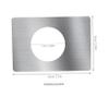 Stainless Steel Door Knob Repair Plate for Reinforcing Damaged Doors view 2