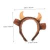 OATIPHO Horn Headpiece Headband with Bull Ear Design for Parties and Halloween view 2