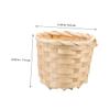 MUCKLILY 2-Piece Retro Bamboo Storage Basket view 2