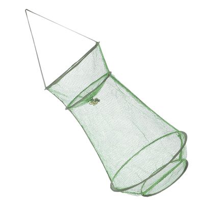 Toddmomy Foldable Fishing Net, Large-Capacity Portable Nylon Net with Drawstring for Ponds and Lakes