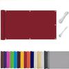 QSZTJJ Balcony Privacy Screen, Windbreak, Waterproof, UV Protection, 1.2 x 6 m, Red view 1
