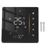 WiFi Smart Programmable Thermostat with Remote Control, Energy Saving, Compatible with Assistant, for Boilers and Heating Systems, Black view 1