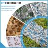 Blue Military Camouflage Net 2 x 2 m (6.5 x 6.5 ft) for Patios, Garden Parties, Bars, Hunting, or Decoration view 3