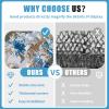 Blue Military Camouflage Net 2 x 2 m (6.5 x 6.5 ft) for Patios, Garden Parties, Bars, Hunting, or Decoration view 4