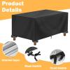 IUCUHE Winter-Resistant Garden Furniture Cover 240 x 160 x 75 cm, Waterproof 600D Oxford Fabric view 2