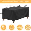 IUCUHE Winter-Resistant Garden Furniture Cover 240 x 160 x 75 cm, Waterproof 600D Oxford Fabric view 4