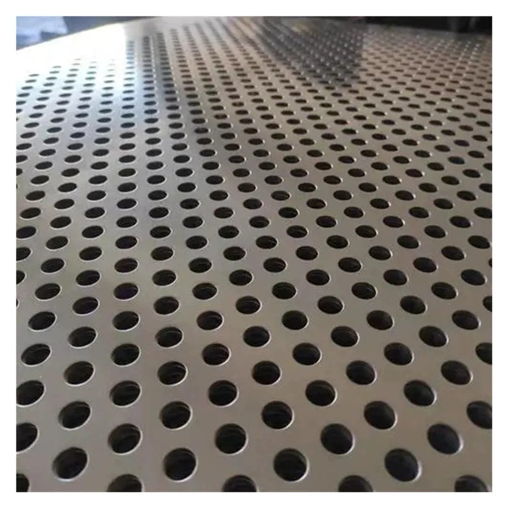 DTVEW Stainless Steel Perforated Sheet, Multi-Purpose Panel, 0.8 mm Thick, for Railings, Plant Stands, Storage and Farm Security Partitions (20 in x 3 ft / 0.51 x 1 m)