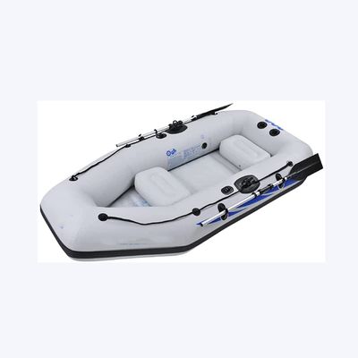 KANBUN Inflatable Rubber Kayak with Aluminum Paddle, Thickened White Fishing Kayak