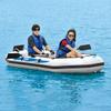 KANBUN Inflatable Rubber Kayak with Aluminum Paddle, Thickened White Fishing Kayak view 2