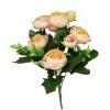 Realistic Artificial Camellia Bouquet view 1