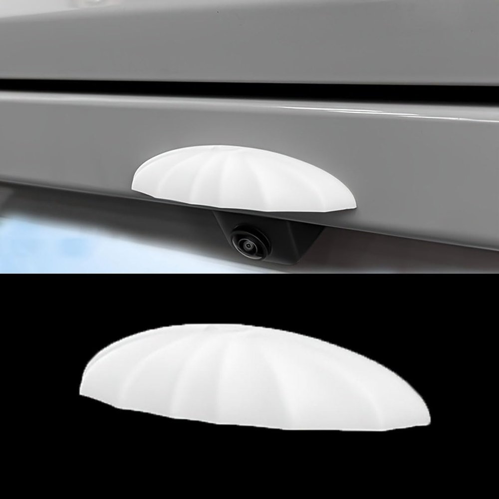 MYTZNB Car Rearview Camera Rain Cover, Compatible with Alfa Romeo 4C, 8C, 156, Giulietta, Stelvio, Spider, GT and Giulia, White